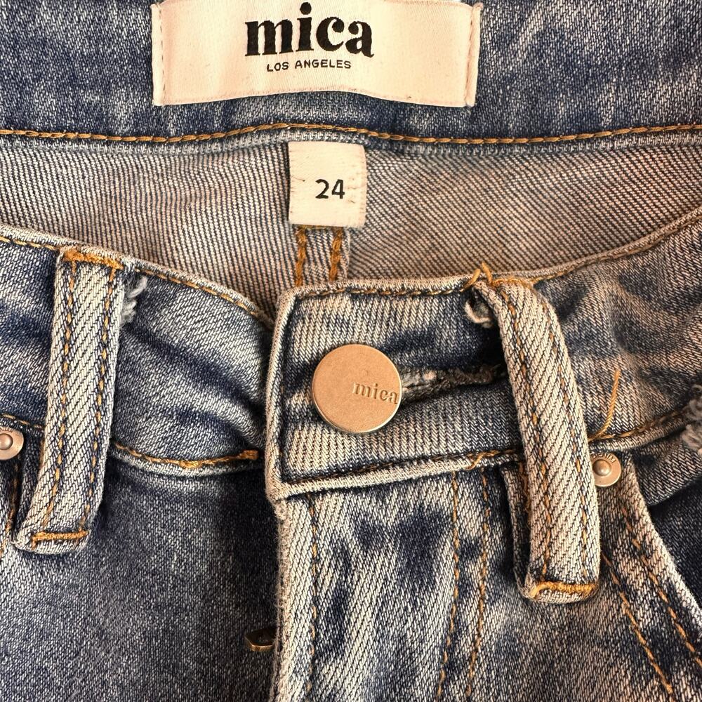 Mica Denim Women's Aniello Super High Rise Straight Leg Jeans Size 24 - Picture 7 of 8